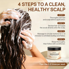 AMOADO after-rinse hair roots lifted and refreshed for renewed volume