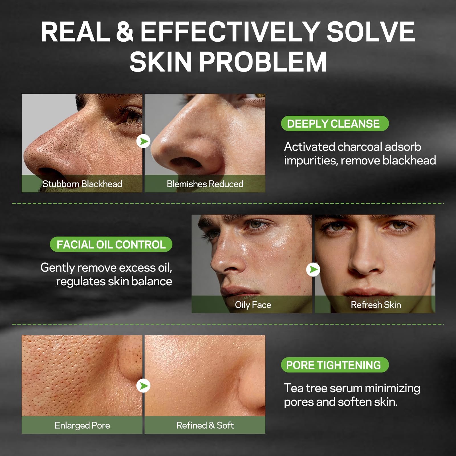 AMOADO silicone brush with mask texture demonstrating even application benefit