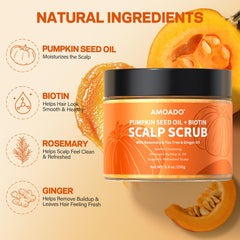 AMOADO texture close-up of scrub granules and oils for gentle exfoliation benefit
