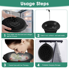 Amoner U built-in ice tray close-up illustrating simple freeze-and-use convenience
