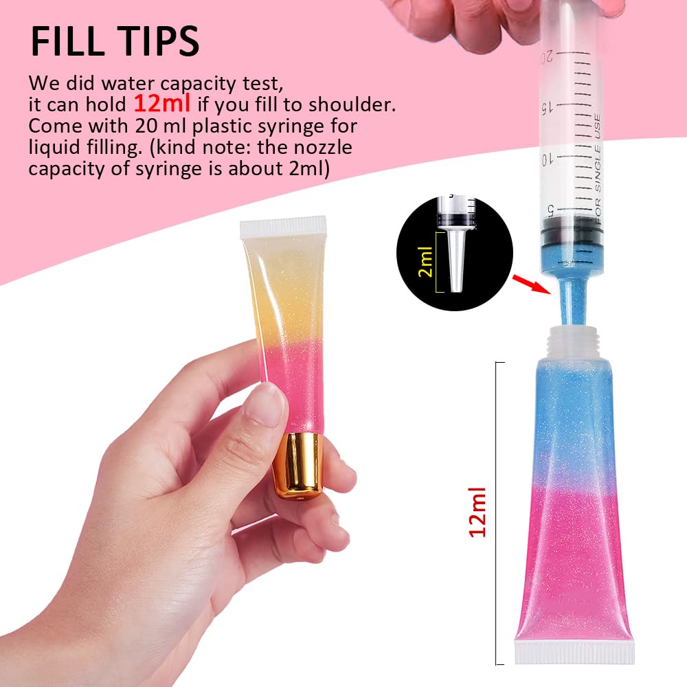 AMORIX 20ml syringes with hoses demonstrating controlled bubble-free filling