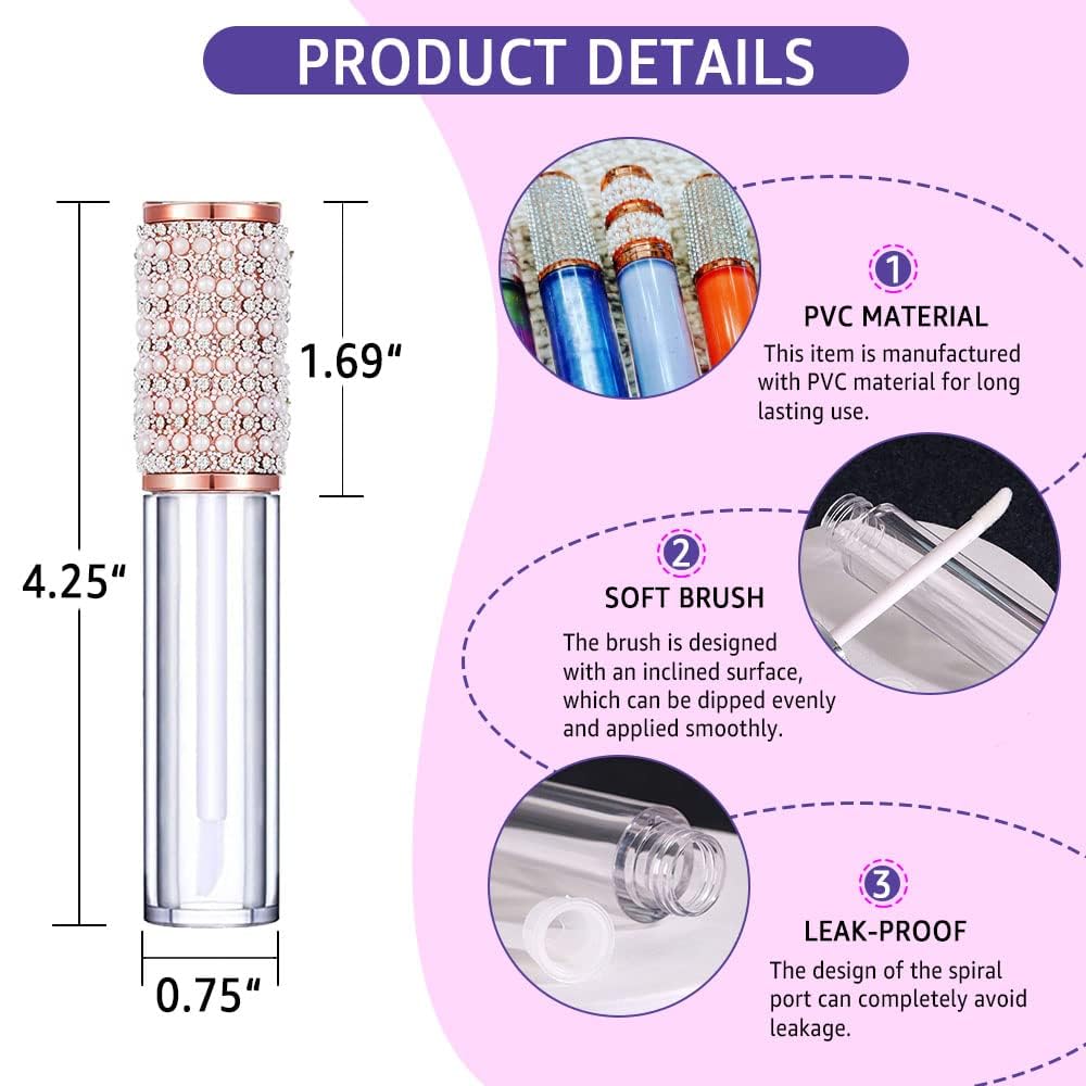 AMORIX wand applicator close-up demonstrating soft doe-foot for even gloss application