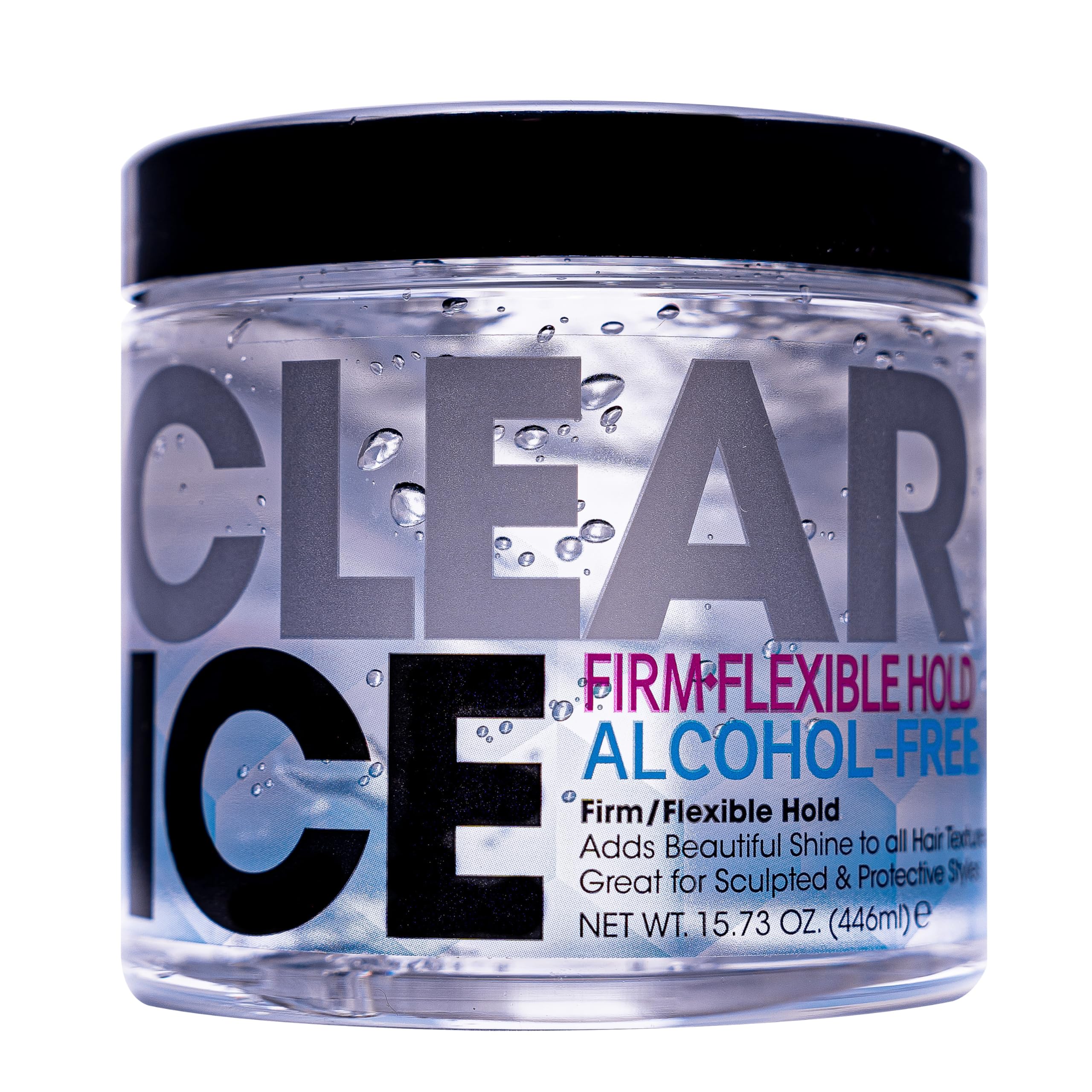 AmPro Clear Ice front packaging highlighting clear gel and polished shine