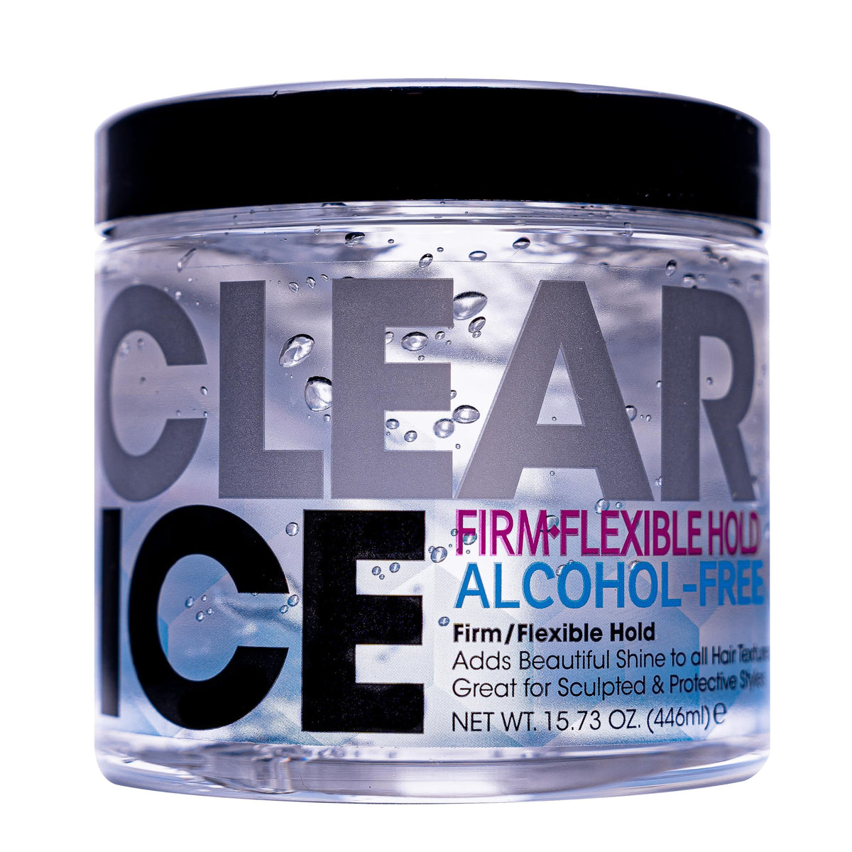 AmPro Clear Ice front packaging highlighting clear gel and polished shine