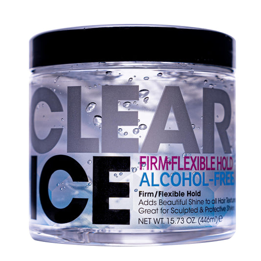 AmPro Clear Ice front packaging highlighting clear gel and polished shine