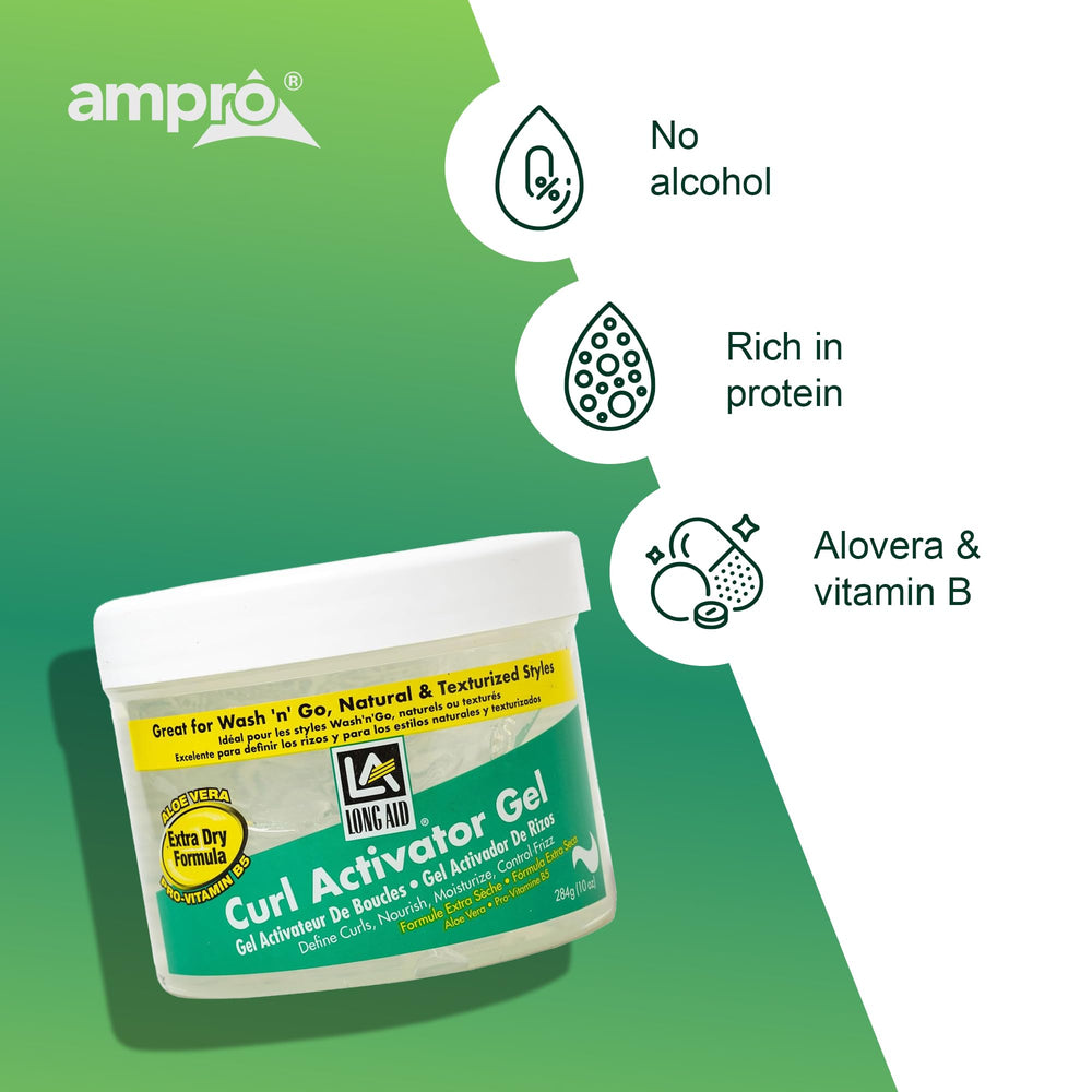 AMPRO product label and size for scale with ingredient highlights for benefits