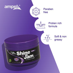 AmPro used in a styling session creating sleek ponytail with healthy shine