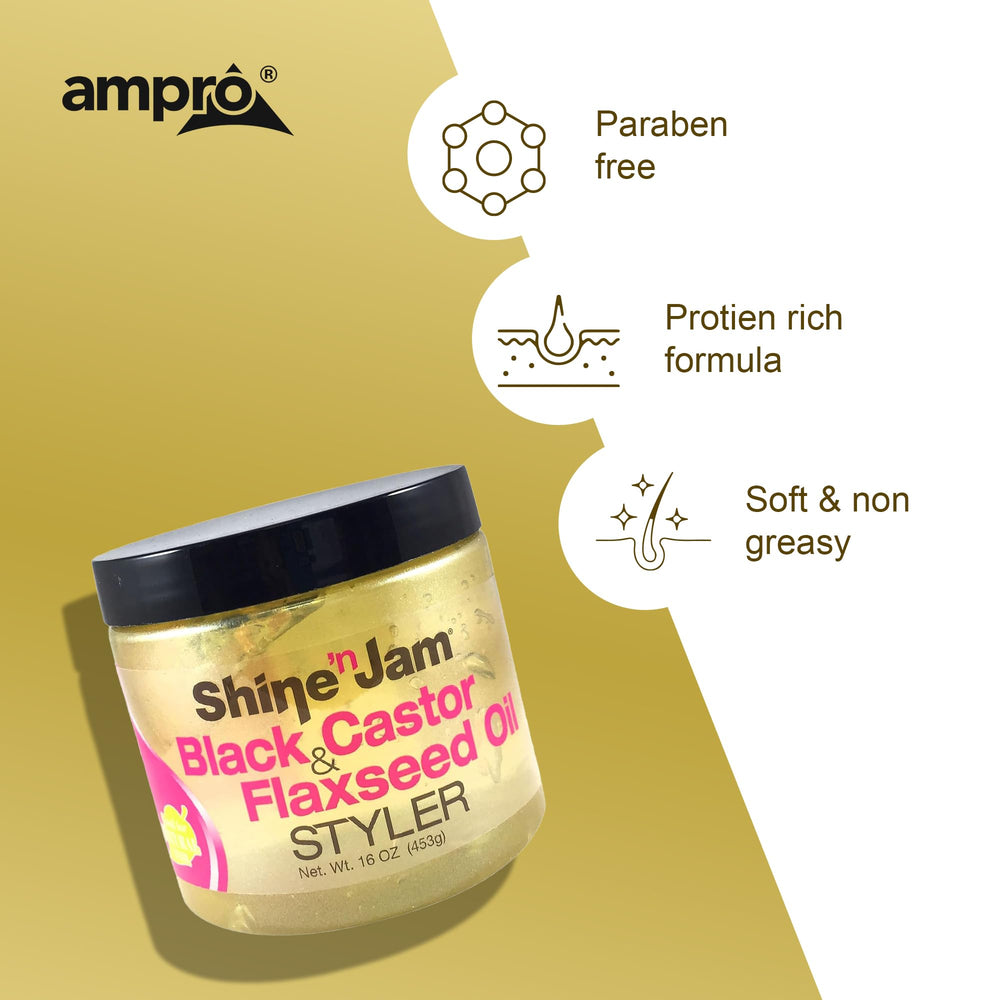 AmPro 16 oz jar next to a ruler showing scale and travel-friendly size benefit