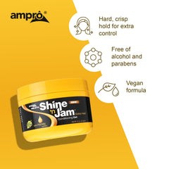 AmPro 8 oz jar beside a ruler to show size and portability for everyday use