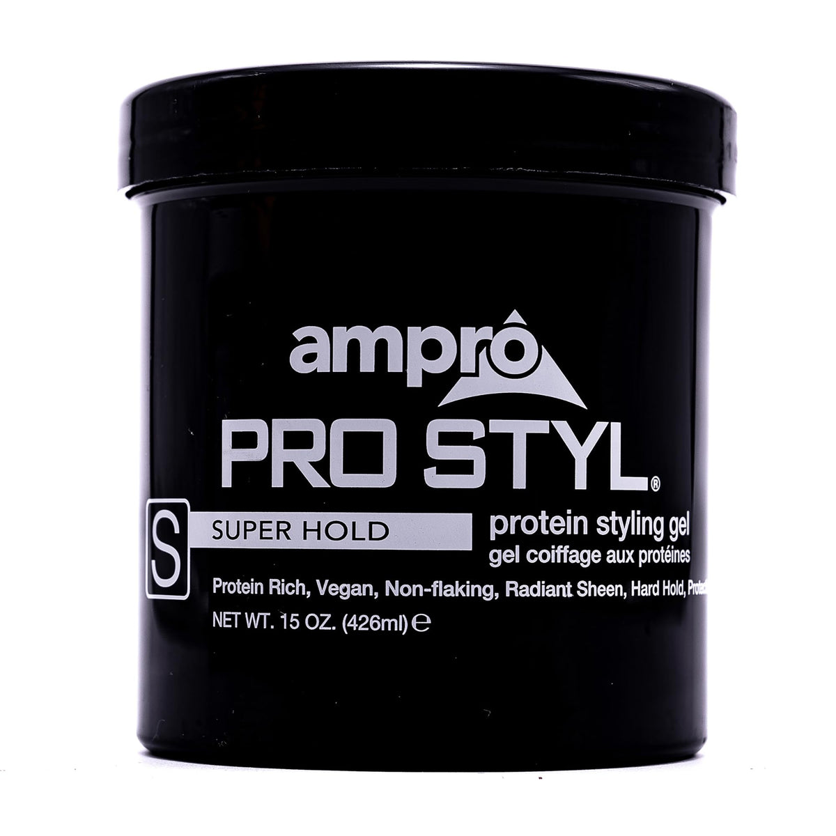 AmPro tub front label showing product name and strong-hold benefit
