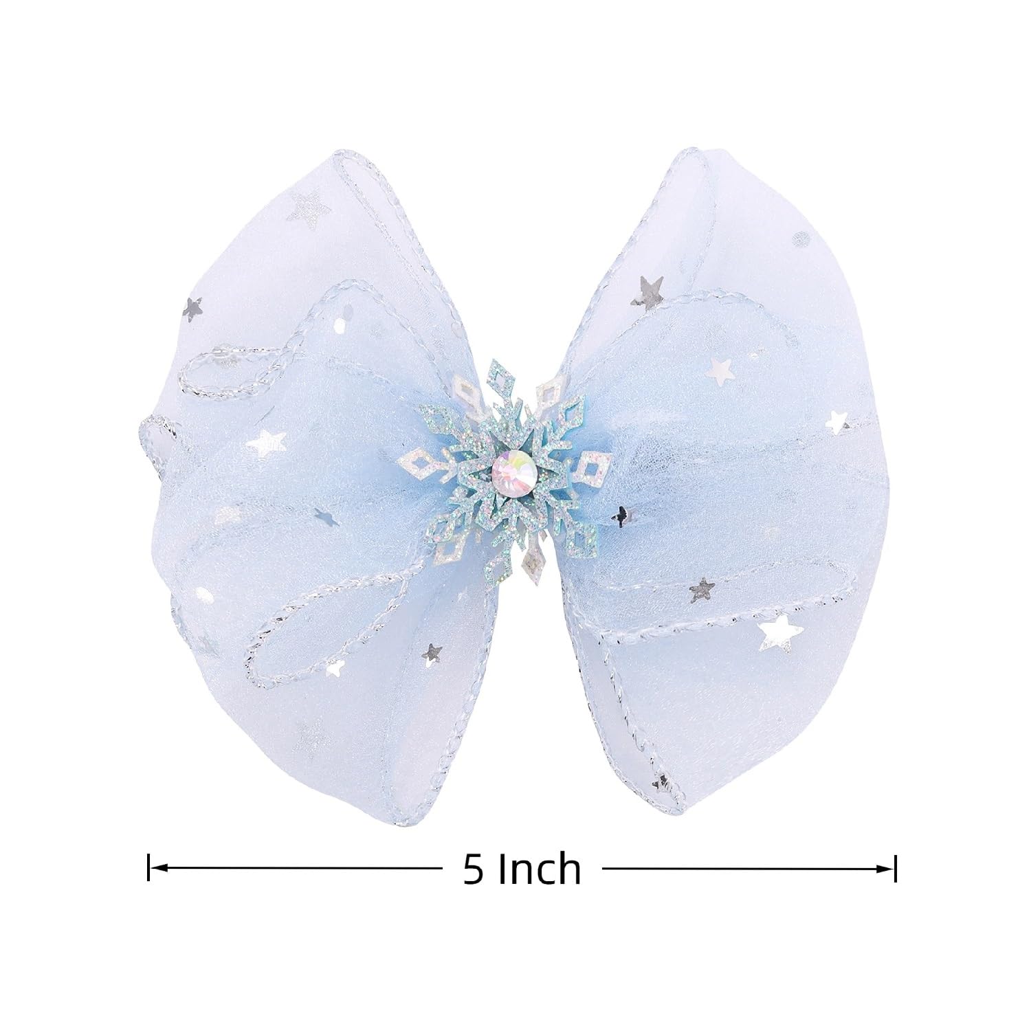 Amybasic bow worn in child's hair giving whimsical, photo-ready look