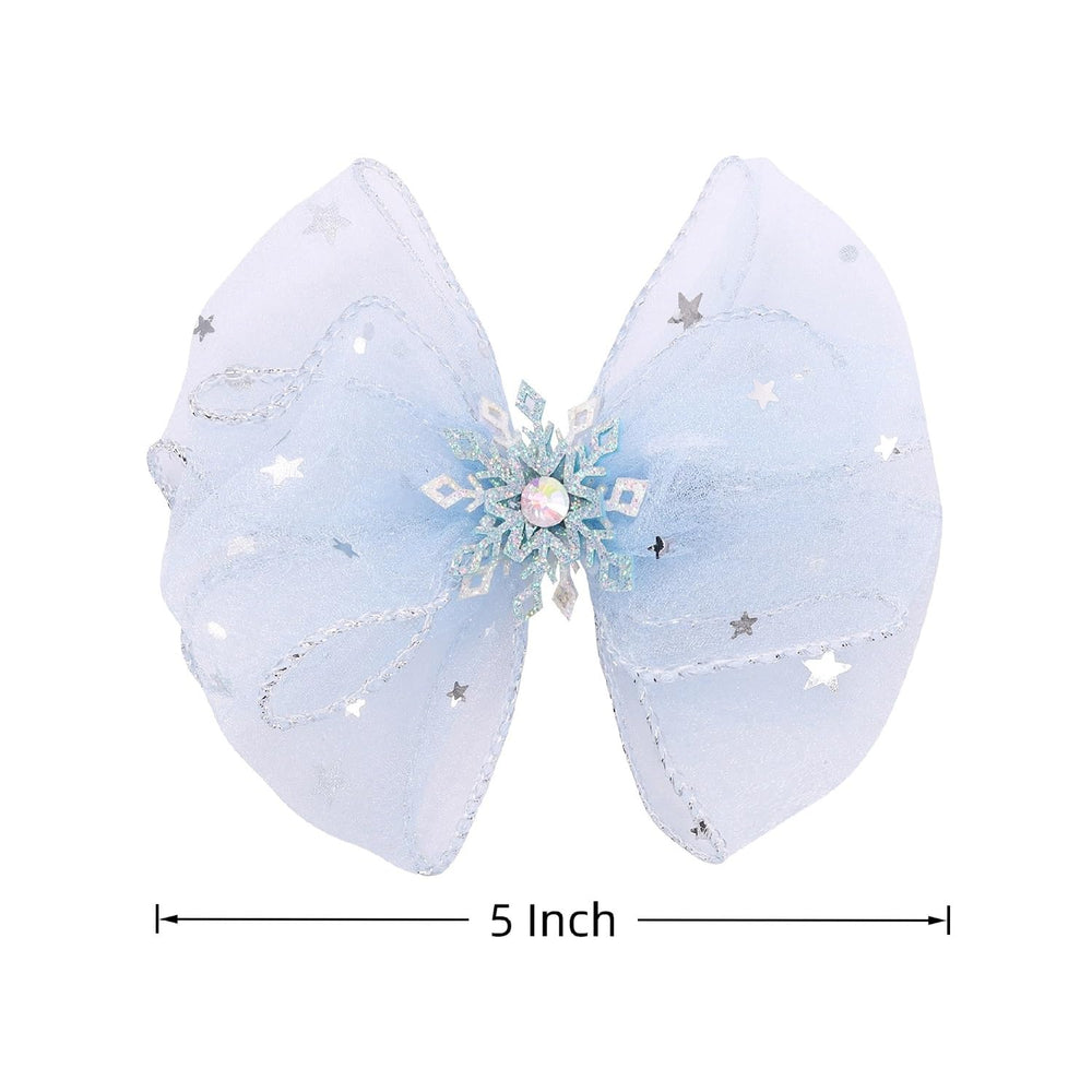 Amybasic bow worn in child's hair giving whimsical, photo-ready look