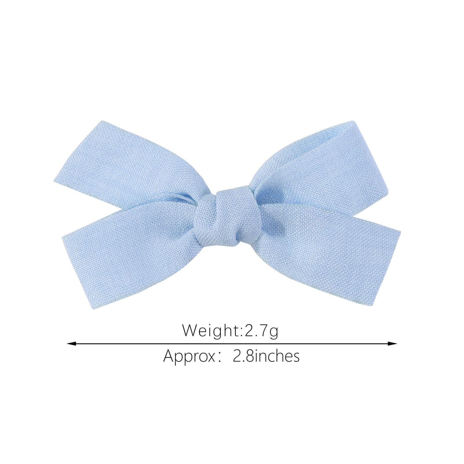 Amybasic bow in toddler hair side view demonstrating gentle hold and polished style