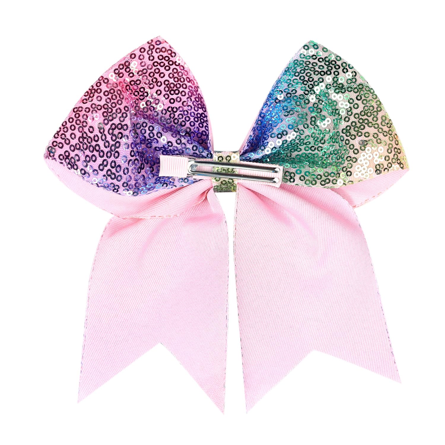 AMYDECOR bow attached to ponytail during practice for reliable wear