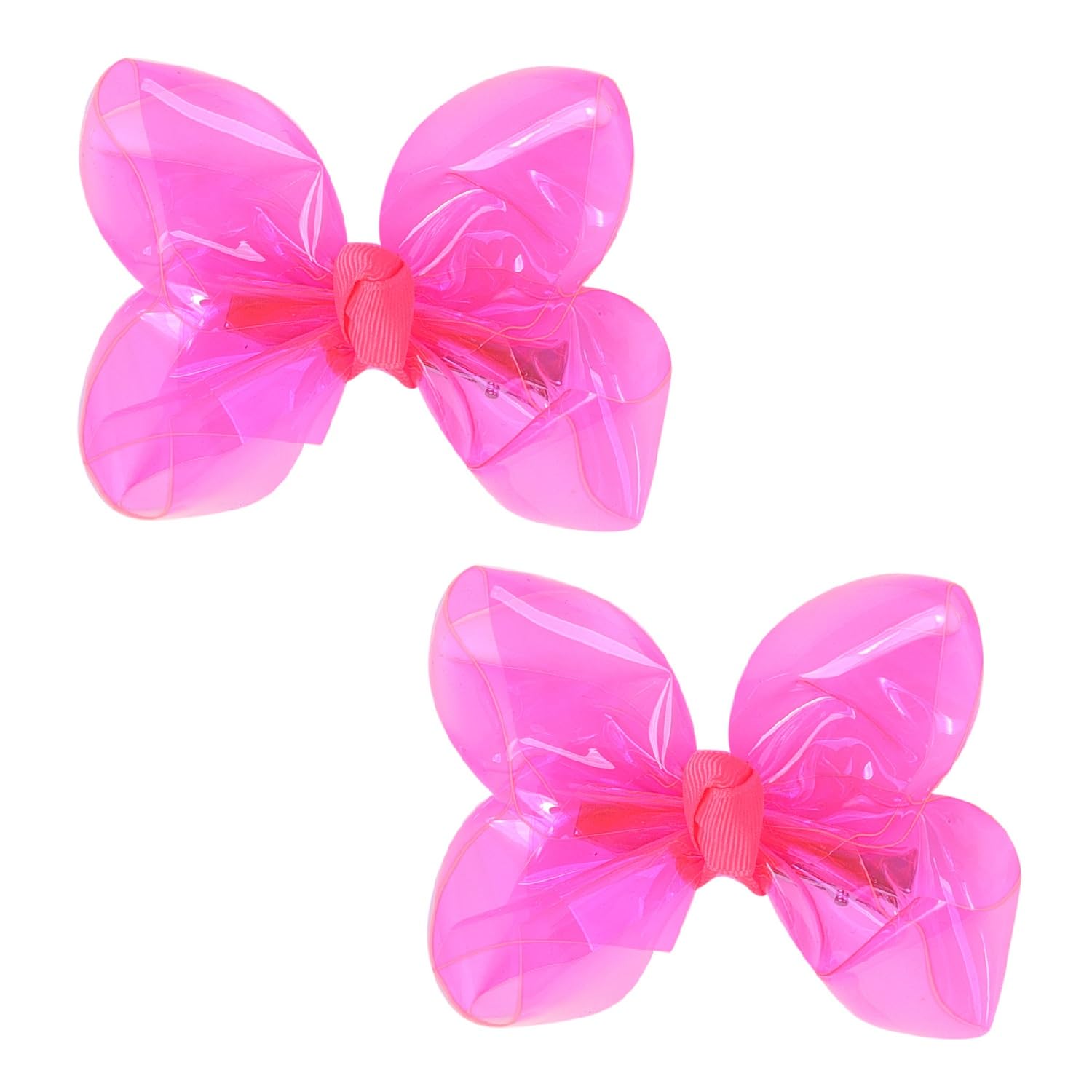 AMYDECOR front packaging showing two pink waterproof bows, clear and cheerful