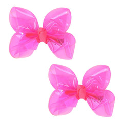 AMYDECOR front packaging showing two pink waterproof bows, clear and cheerful