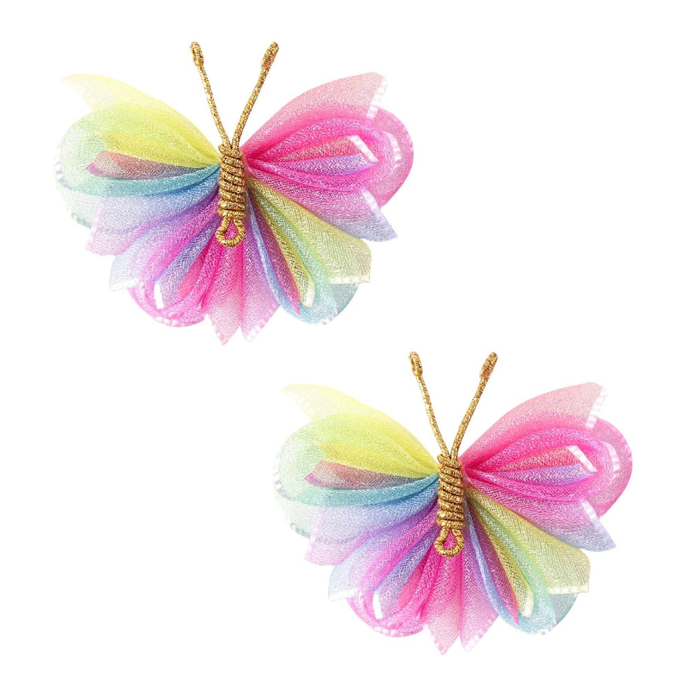 AMYDECOR front packaging showing rainbow butterfly barrettes and colorful appeal