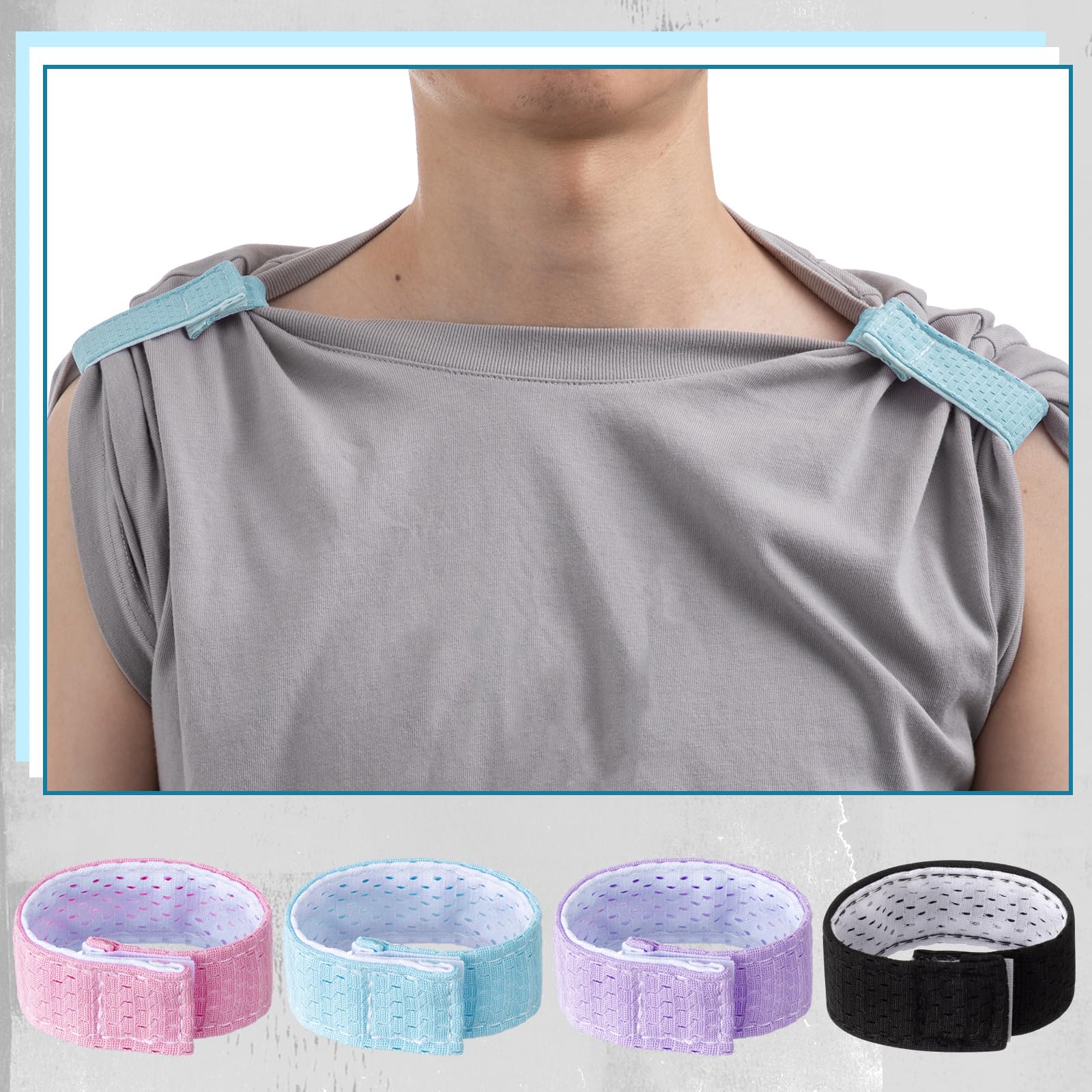 Amylove reversible strap sides displayed to show two-color styling options