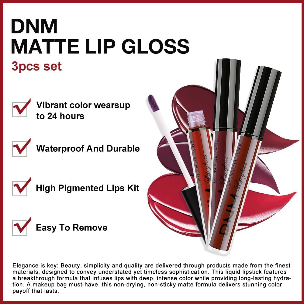 AMY'S DIARY model wearing oxblood lip displays dramatic color and long-wear effect