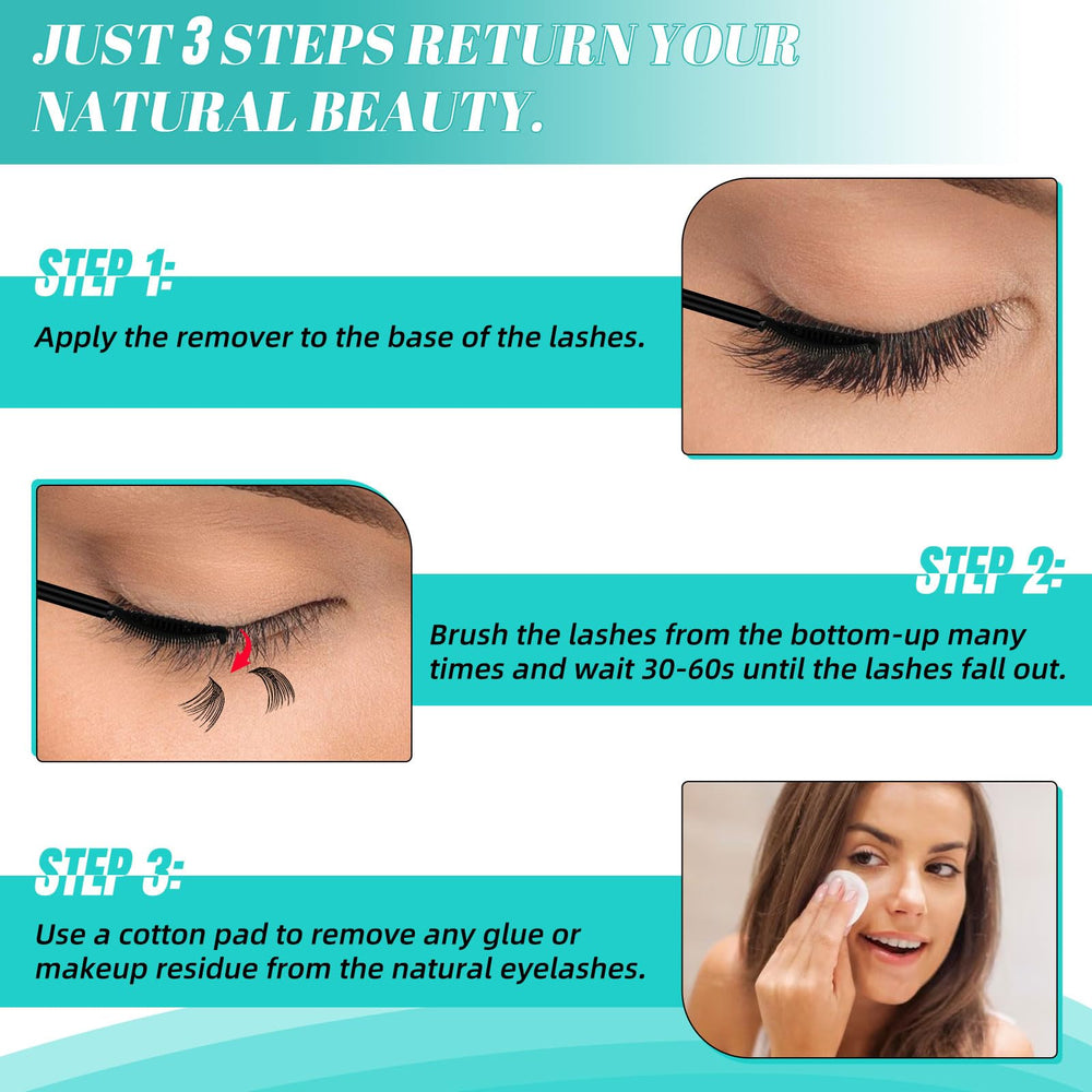 AMZGIRL LASH applied to lash cluster demonstrating safe targeted removal