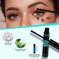 AMZGIRL LASH dropper applicator close-up allowing precise, controlled glue remover placement