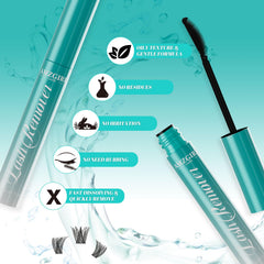 AMZGIRL LASH gel texture on fingertip highlighting gentle botanical formula