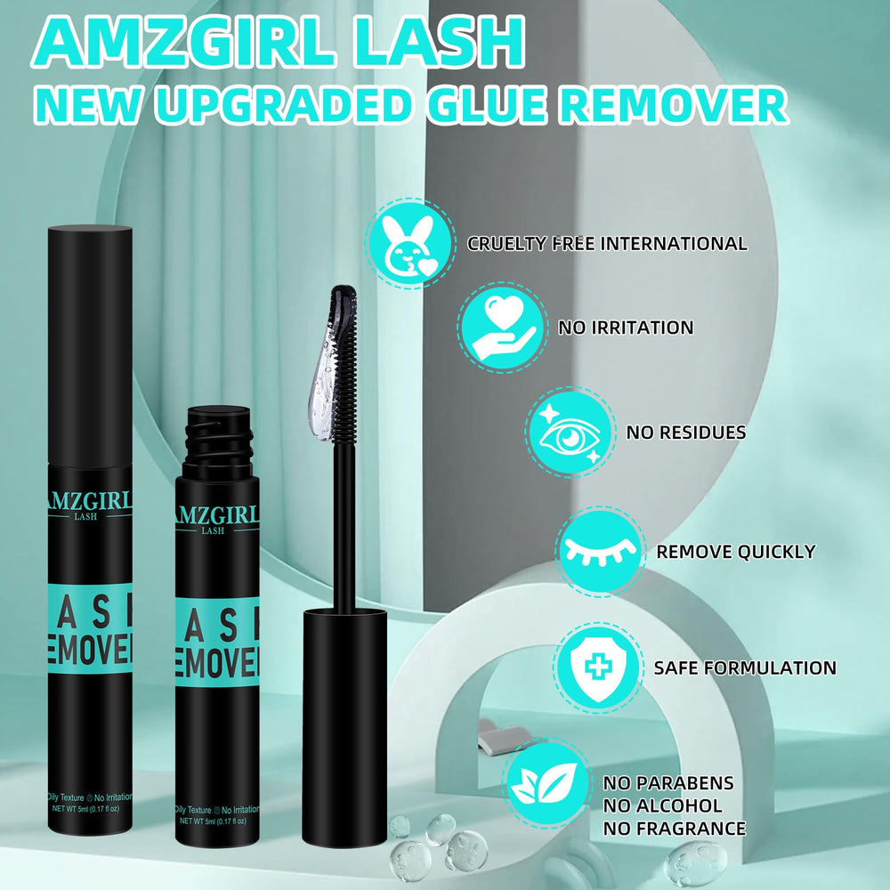 AMZGIRL LASH oil texture close-up demonstrating smooth penetration for fast adhesive breakdown
