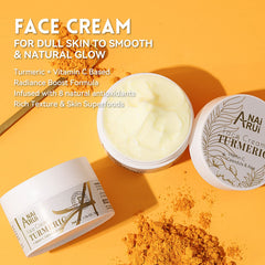 ANAI RUI cream being spread on hand to demonstrate lightweight moisturizing effect