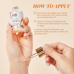 ANAI RUI used on hair ends to show reduced dryness and added shine