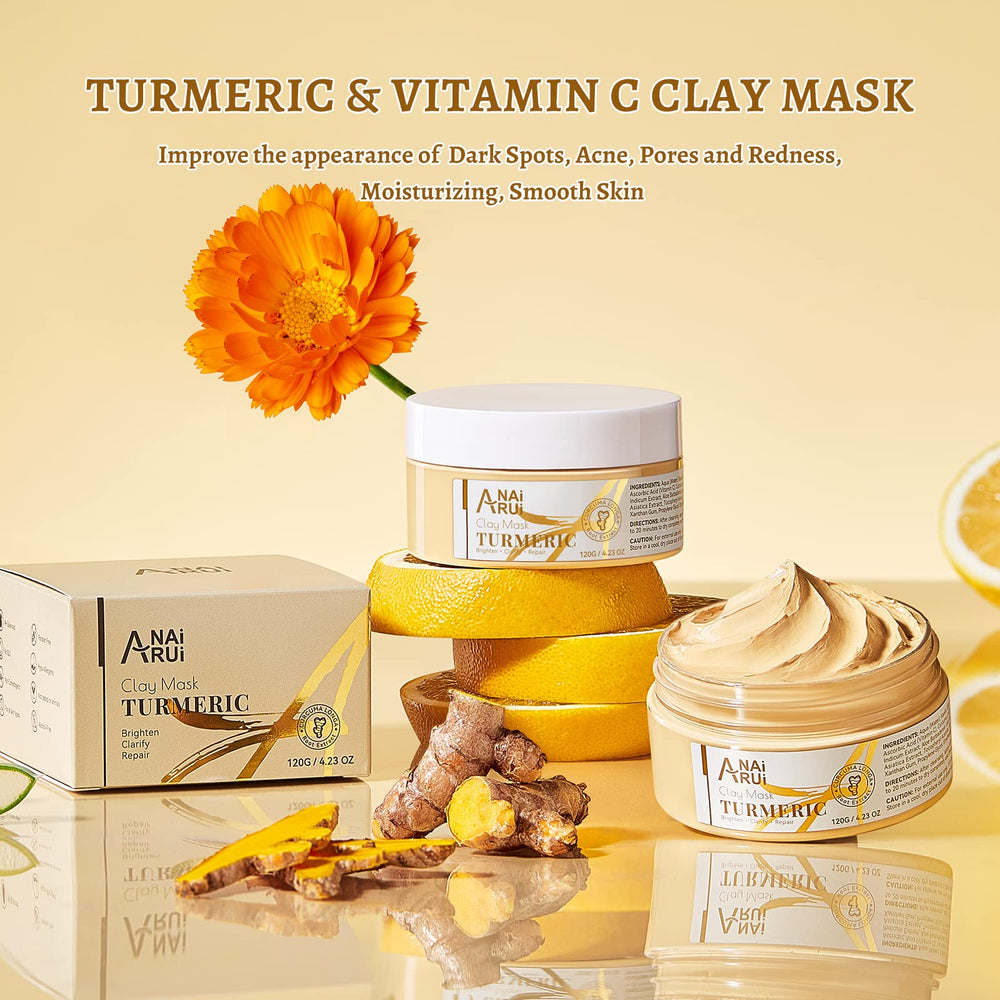 ANAI RUI turmeric root and powder showing antioxidant ingredient