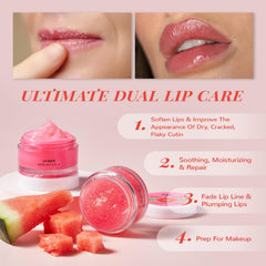ANAI RUI open jar of lip butter showing glossy balm for overnight hydration