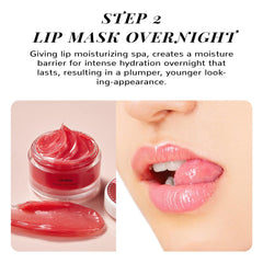 ANAI RUI lip mask layered on lips showing barrier sealing moisture
