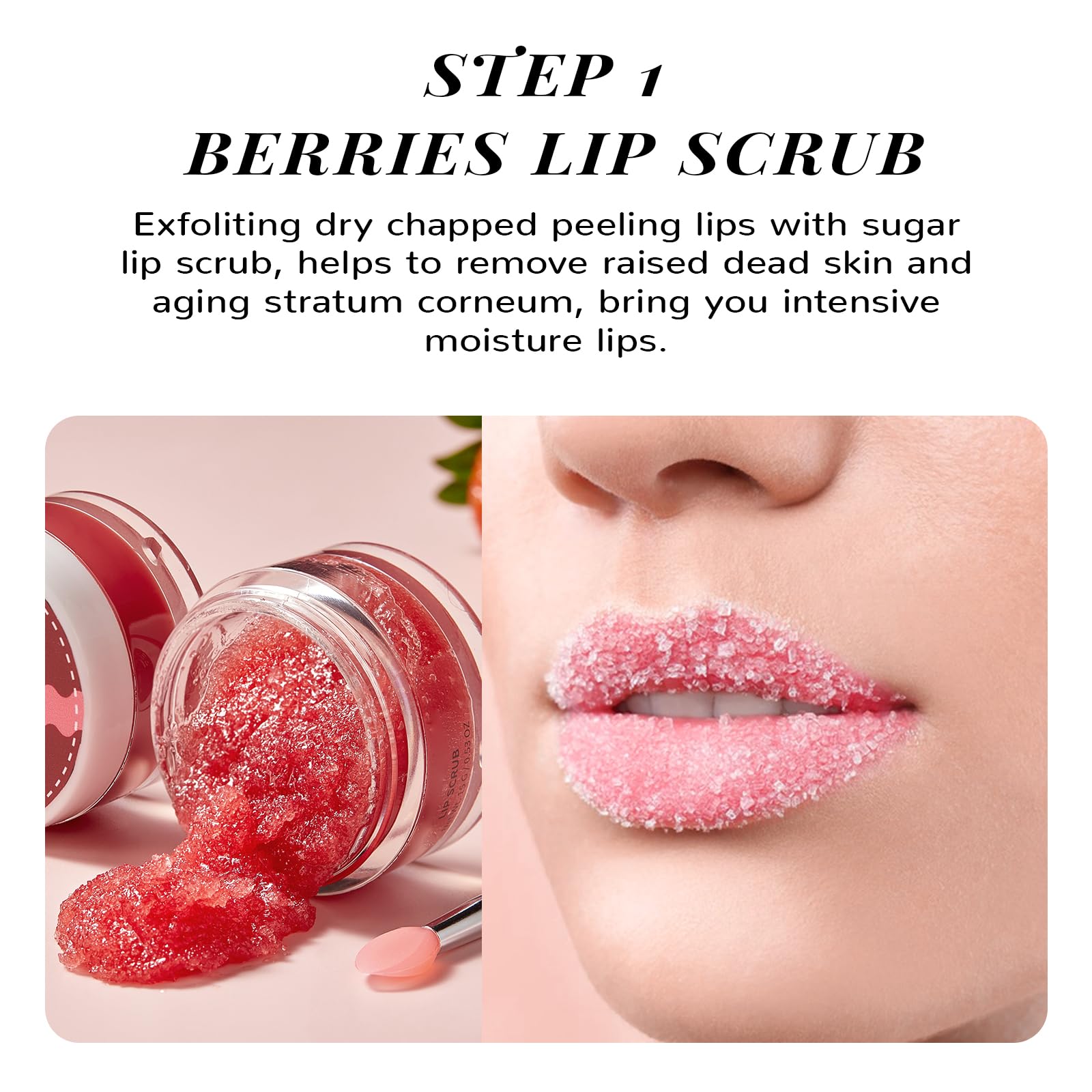 ANAI RUI sugar scrub on fingers demonstrating easy application benefit
