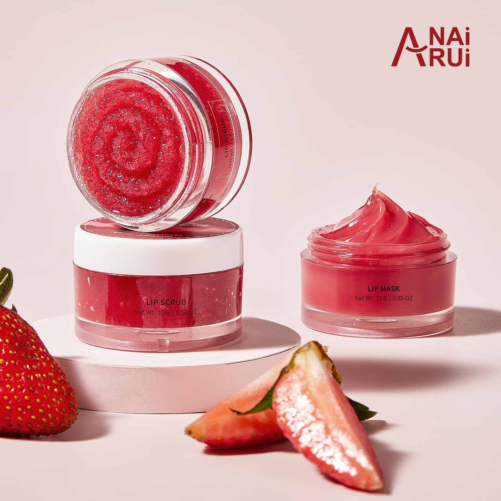 ANAI RUI jar next to a coin showing scale and travel-friendly size