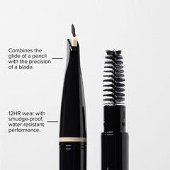 Anastasia Beverly Hills applying pencil with spoolie for precise shaping and seamless blending