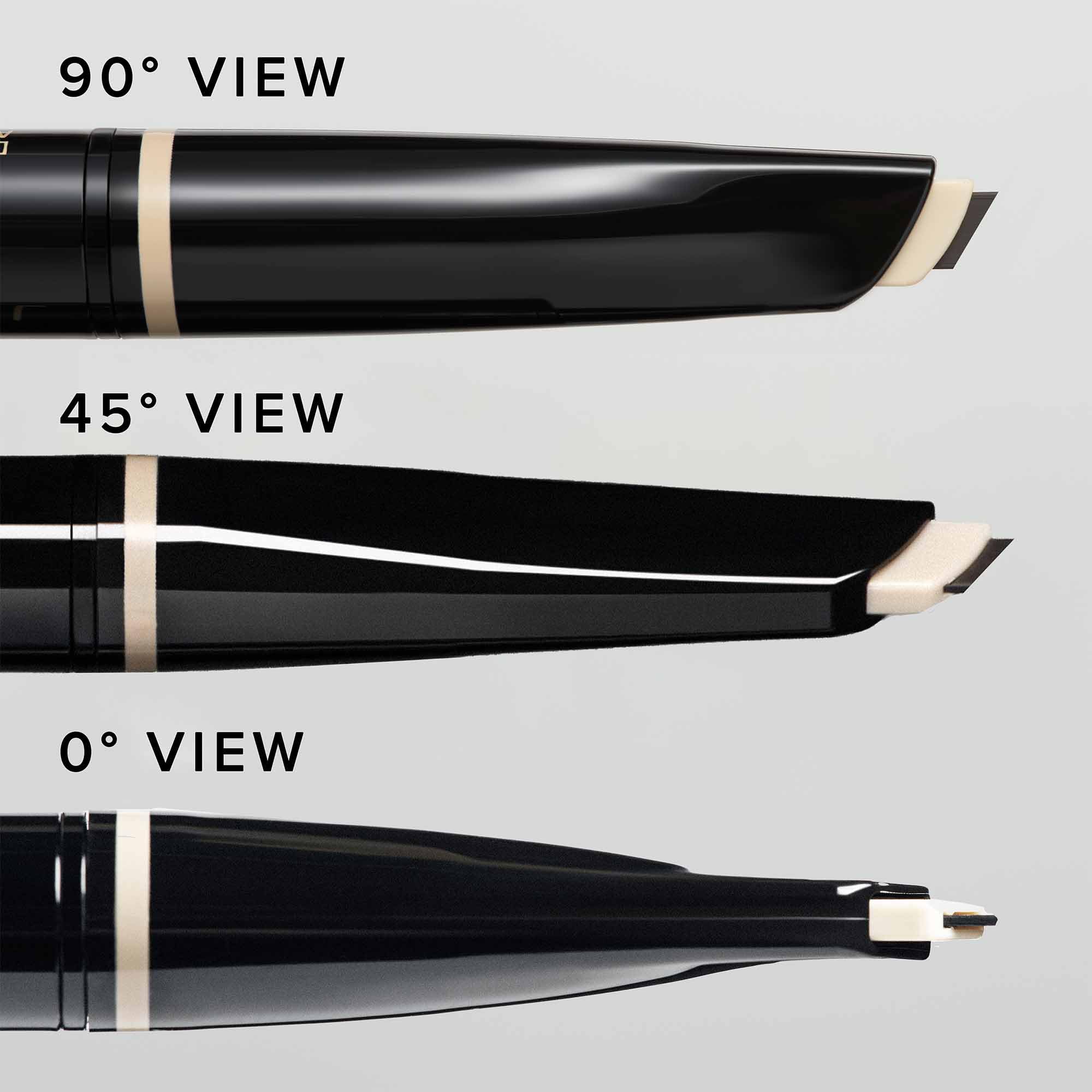 Anastasia Brow pencil styled in makeup bag for on-the-go brow touch-ups
