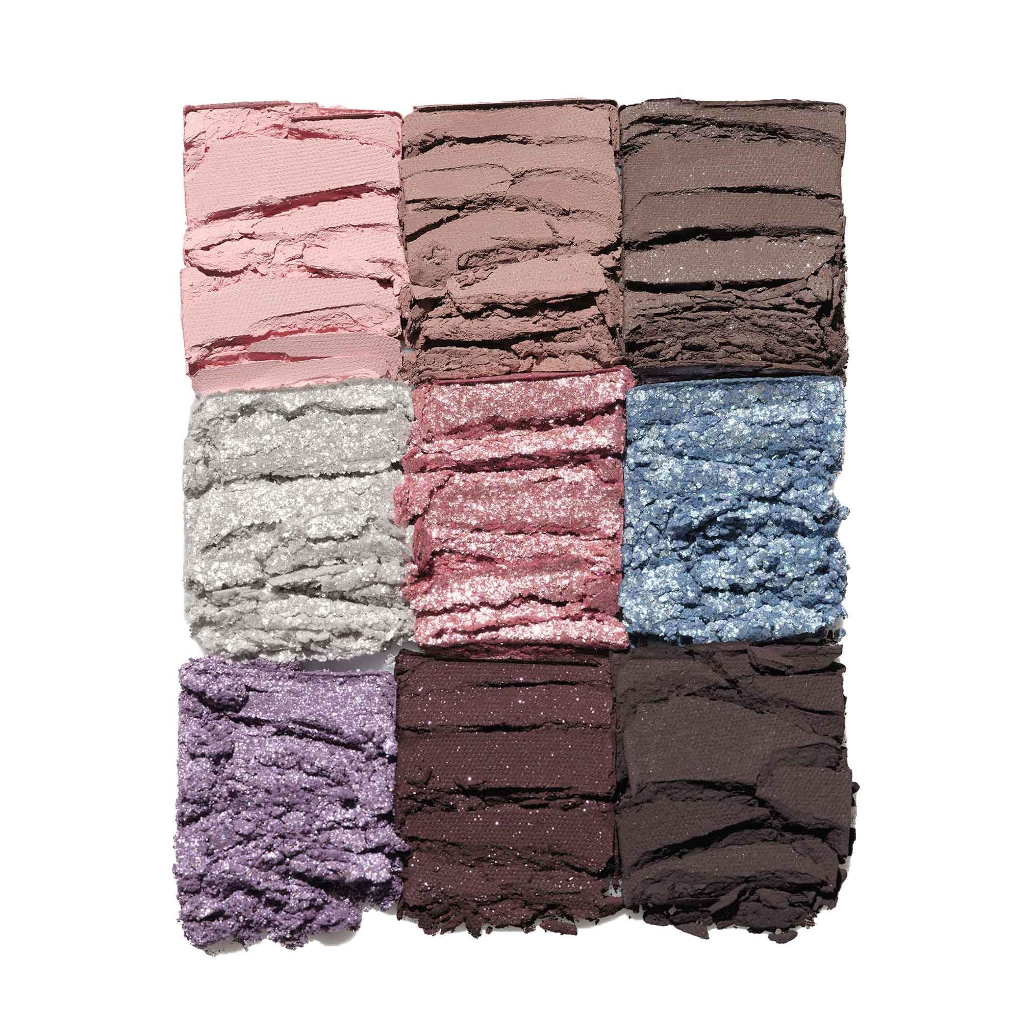 Anastasia Beverly Hills mini sugar palette metallic shade swatched for luminous lid impact