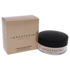 Anastasia Beverly Hills brush applying powder to cheek for long-wearing finish
