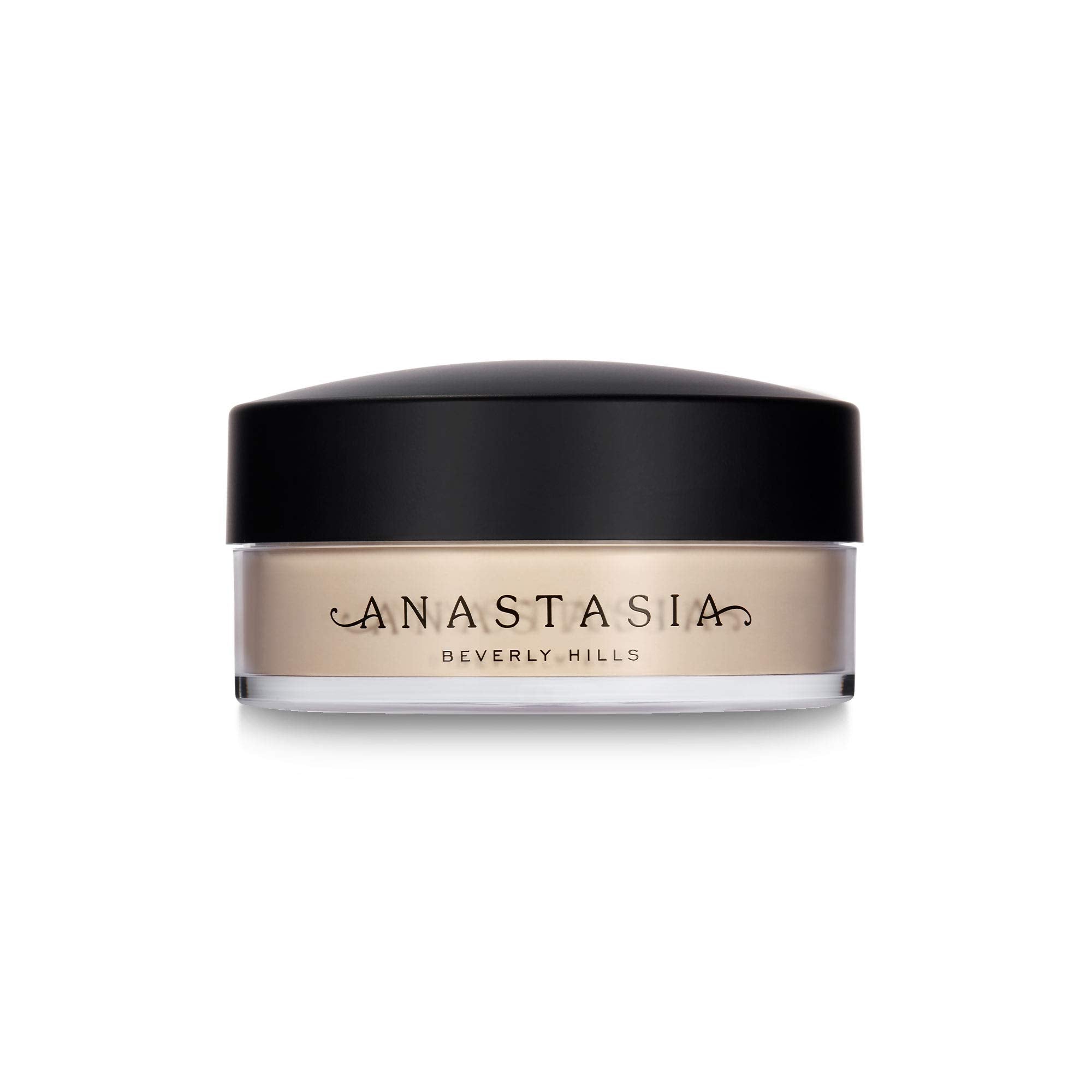 Anastasia Beverly Hills jar front showing powder and label for polished look