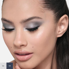 Anastasia Beverly Hills model with smokey evening eye, rich depth and reflective metallics