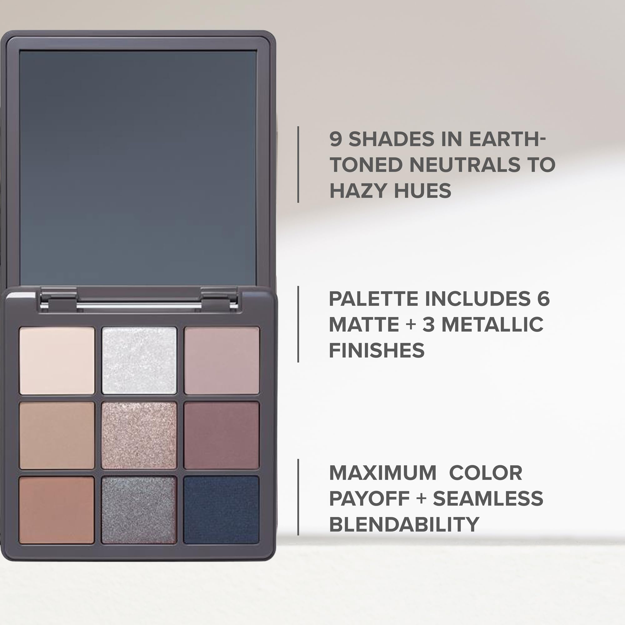 Anastasia Beverly Hills beside a lipstick for scale, compact size saves bag space