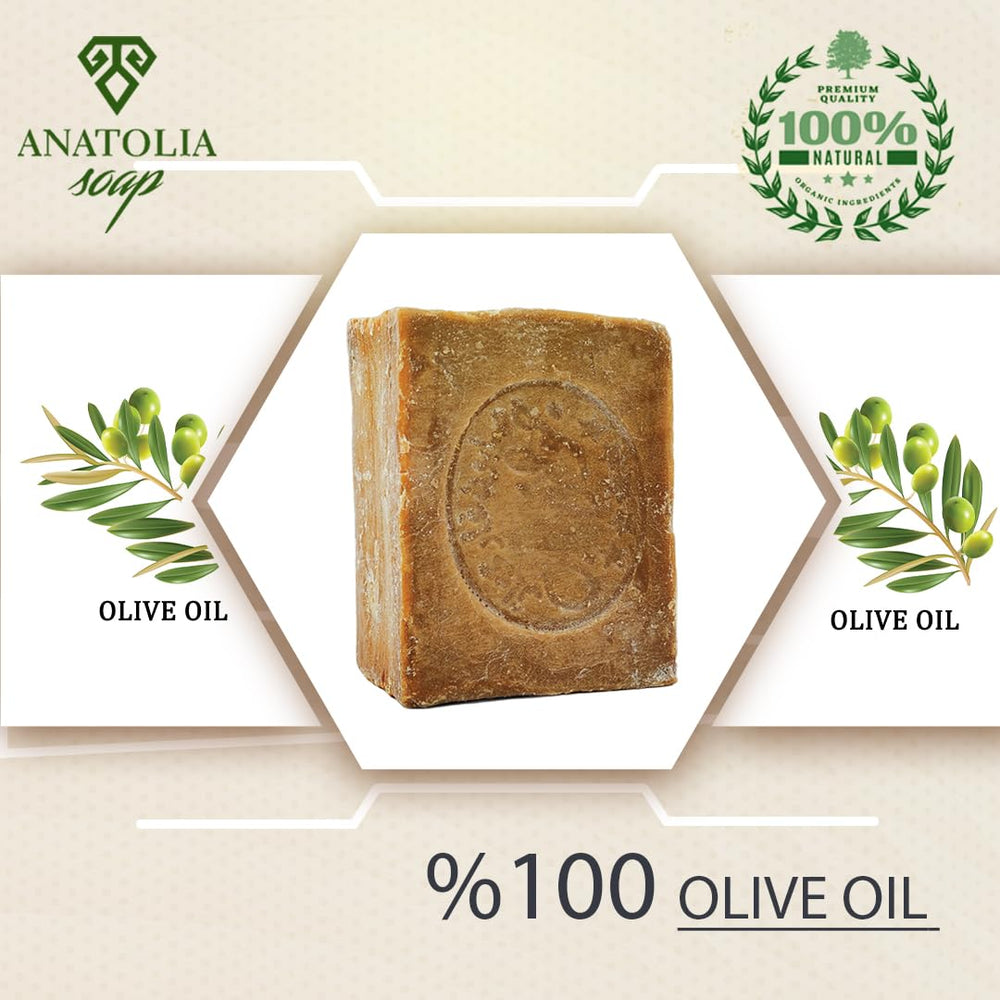 Anatolia Soap label detail highlighting ingredient simplicity and transparent panel