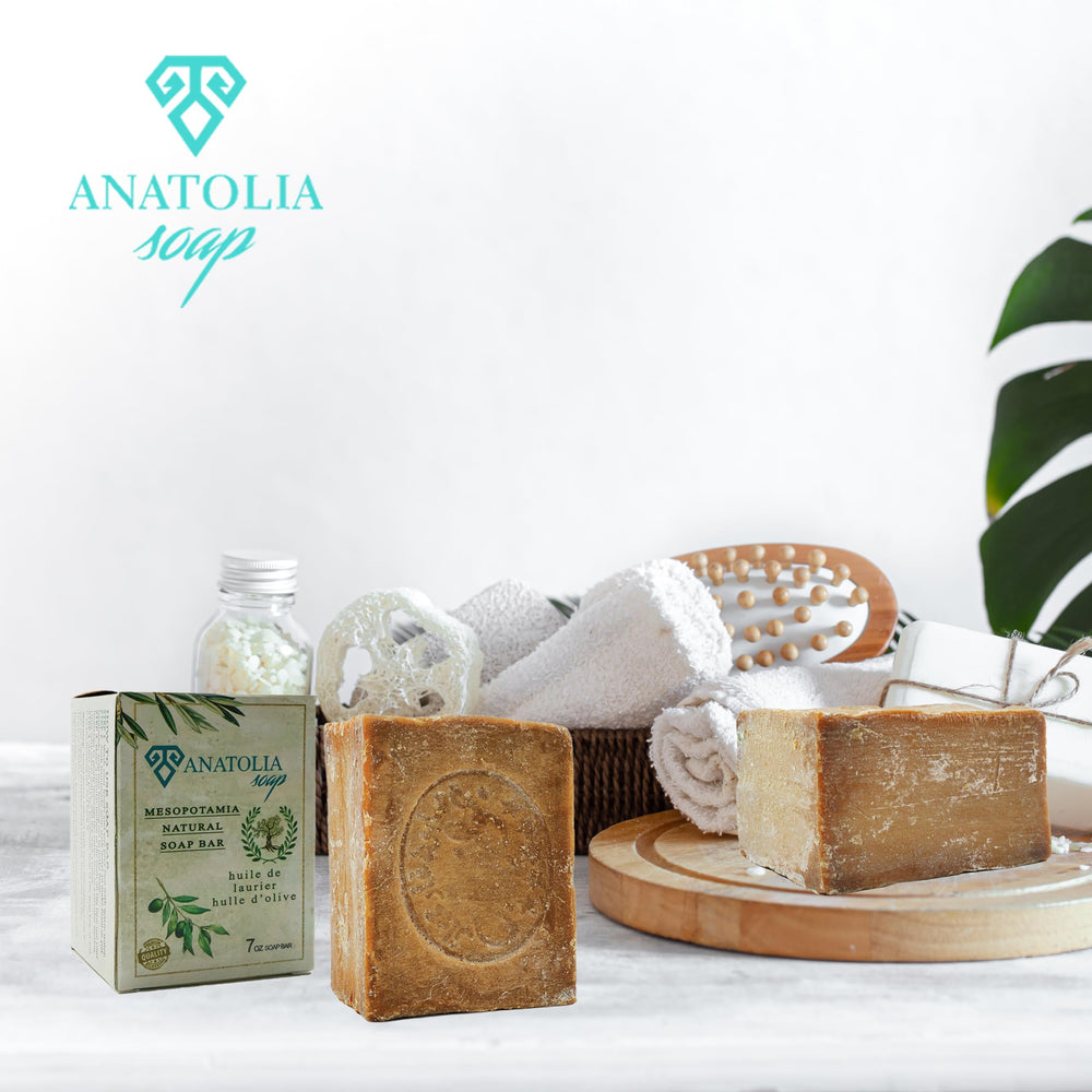 Anatolia Soap sliced bar revealing dense interior for easy portioning and longevity