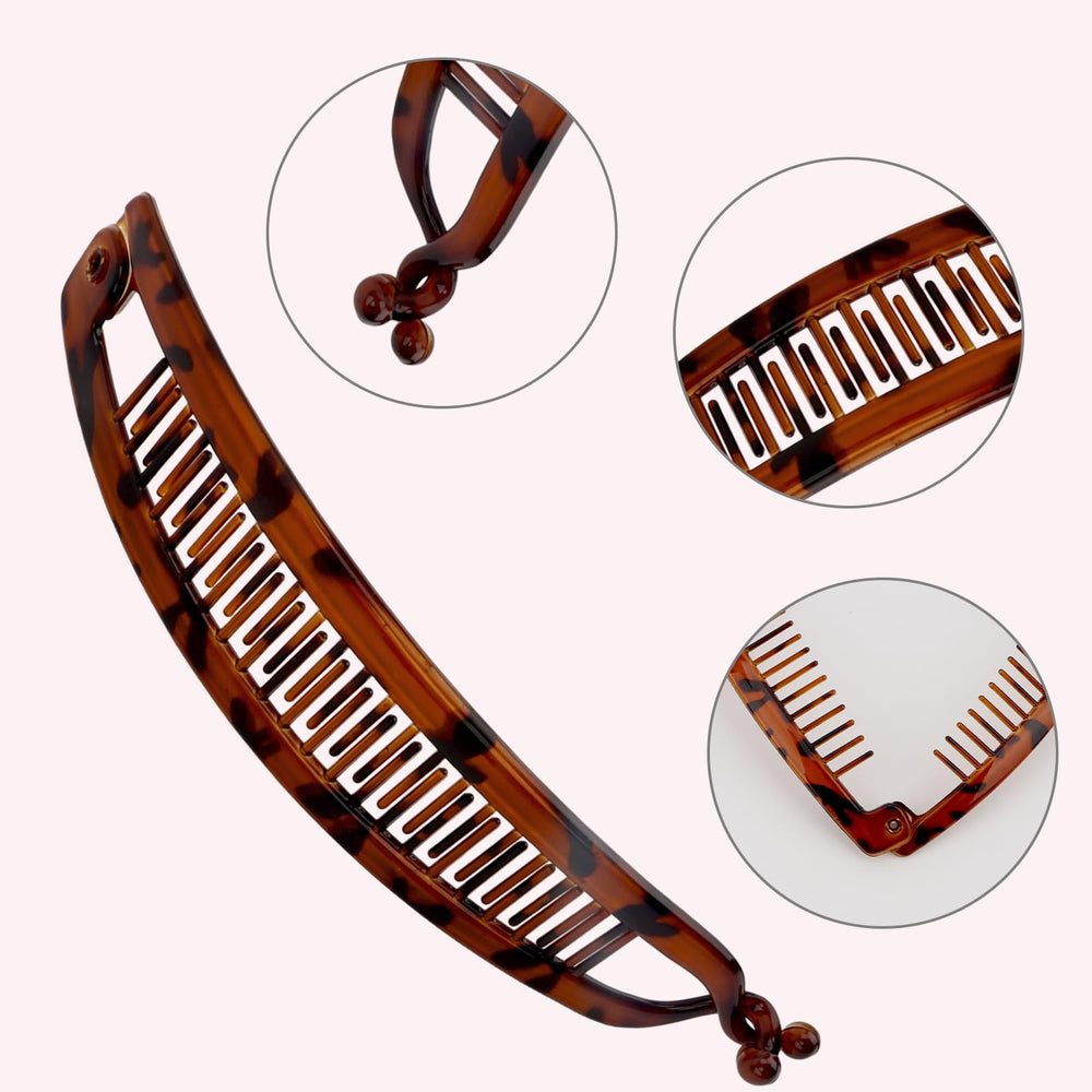 ANBALA side view of metal spring showing reinforced closure for lasting hold