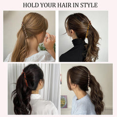 ANBALA six banana clips laid out to show included colors and everyday versatility