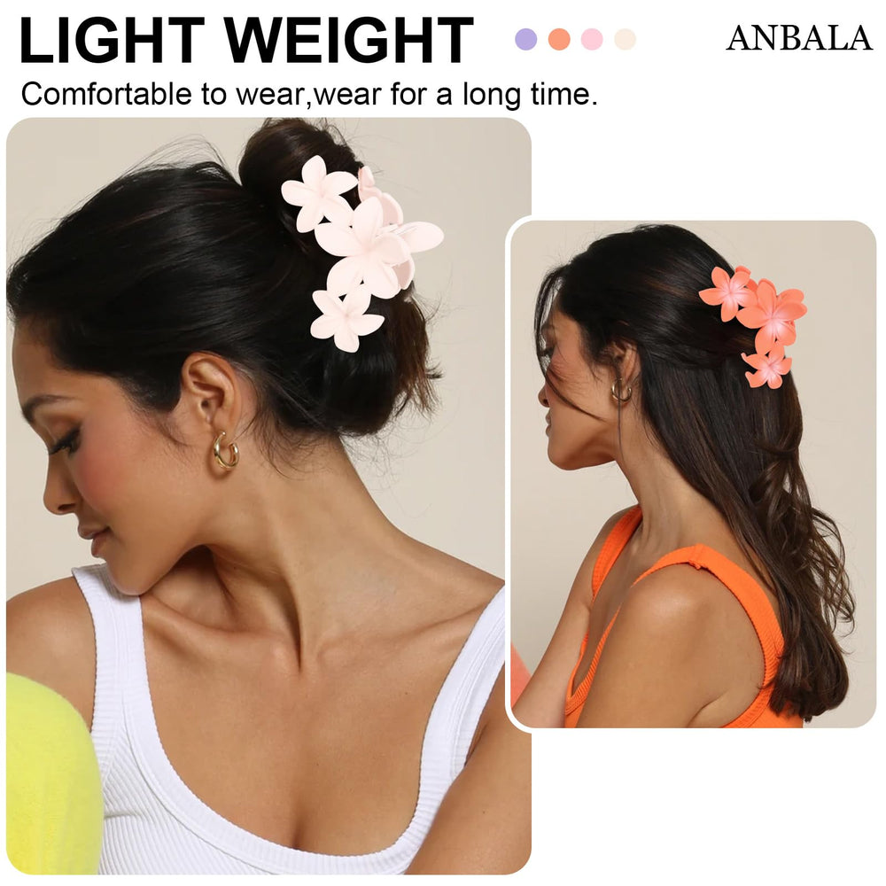 ANBALA clip securing thick hair to demonstrate strong hold and volume control