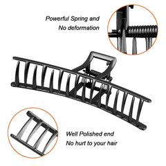 ANBALA clip securing thick long hair showing secure non-slip hold during wear