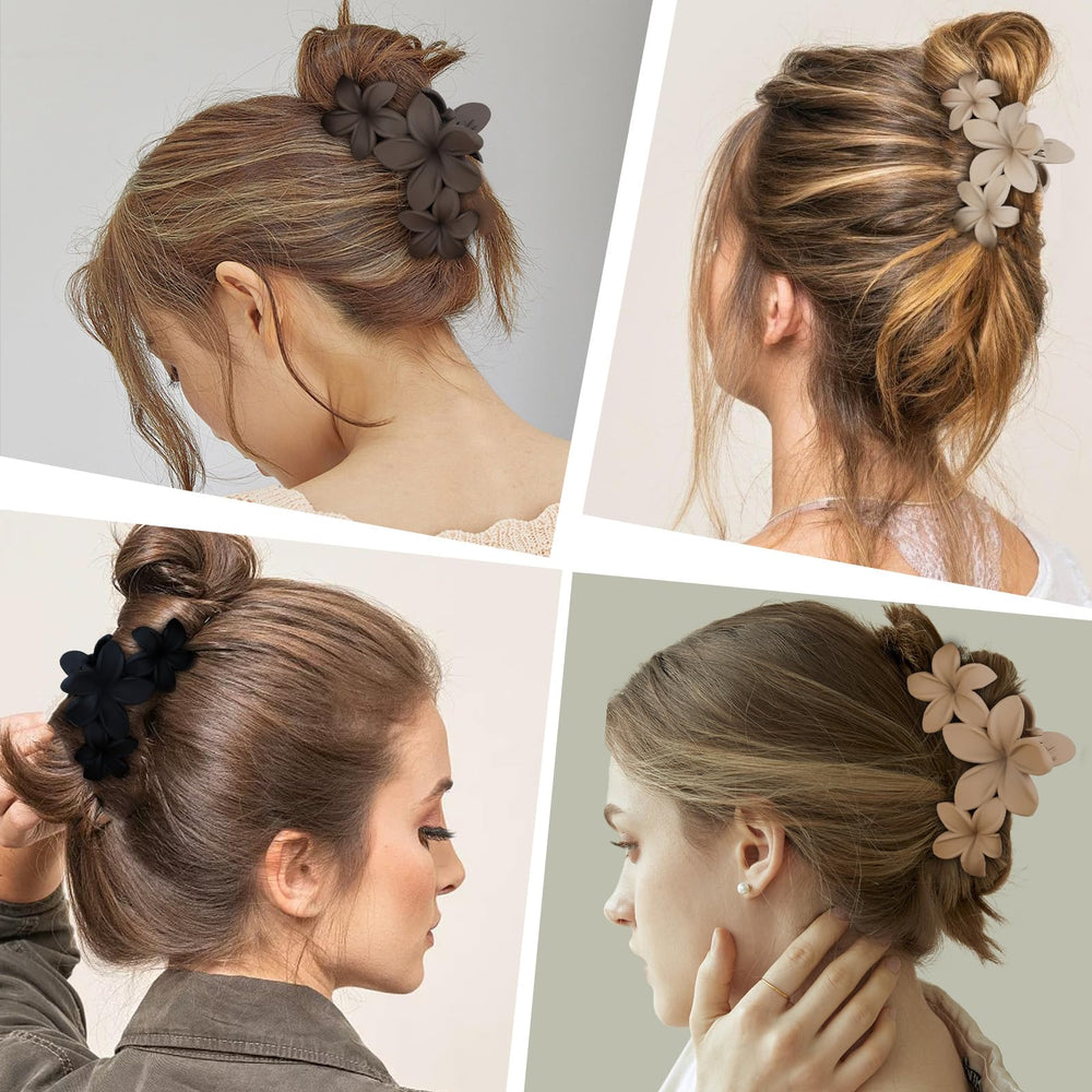 ANBALA clip locking a full bun, demonstrating firm hold for thick hair