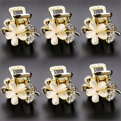 ANBALA front view of six gold mini clips shows matching set and gift-ready presentation