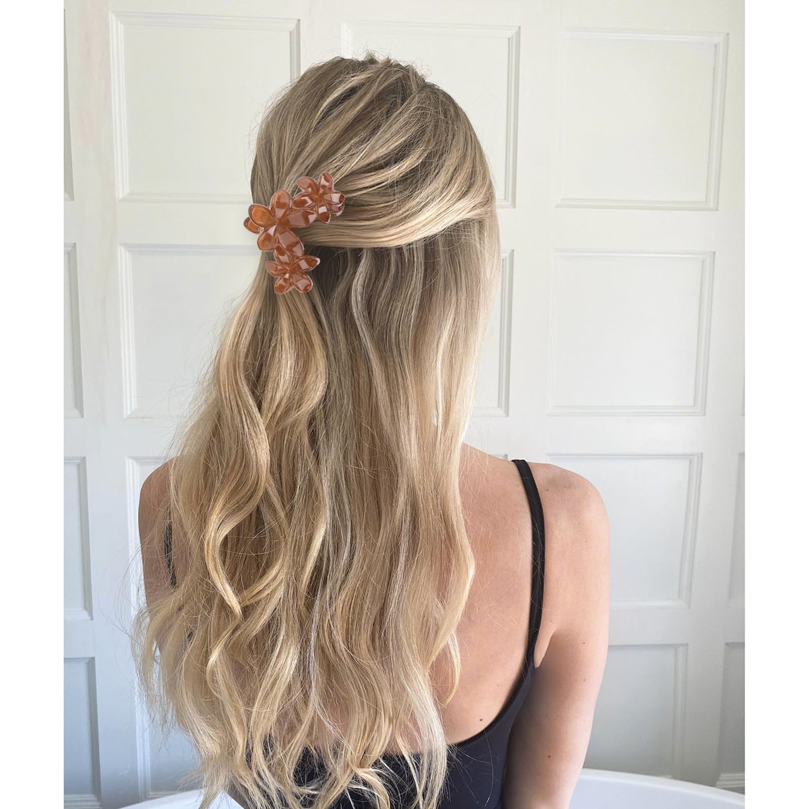 ANBALA clip holding a thick ponytail showing strong non-slip performance